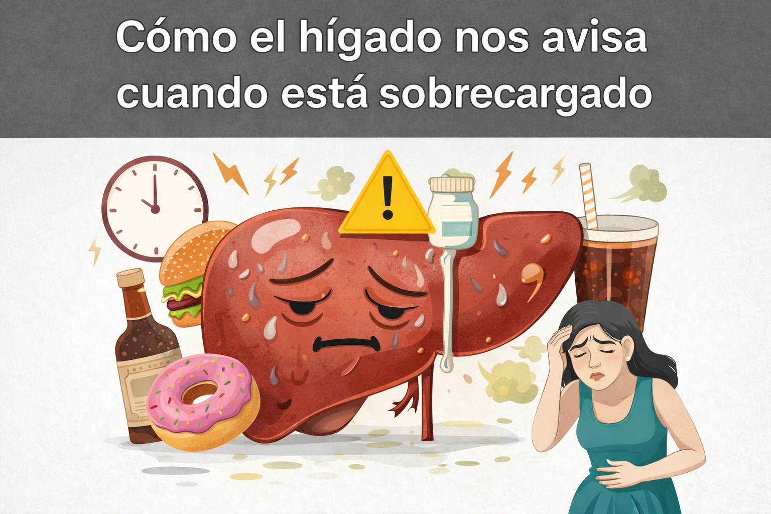Cómo el hígado nos avisa cuando está sobrecargado