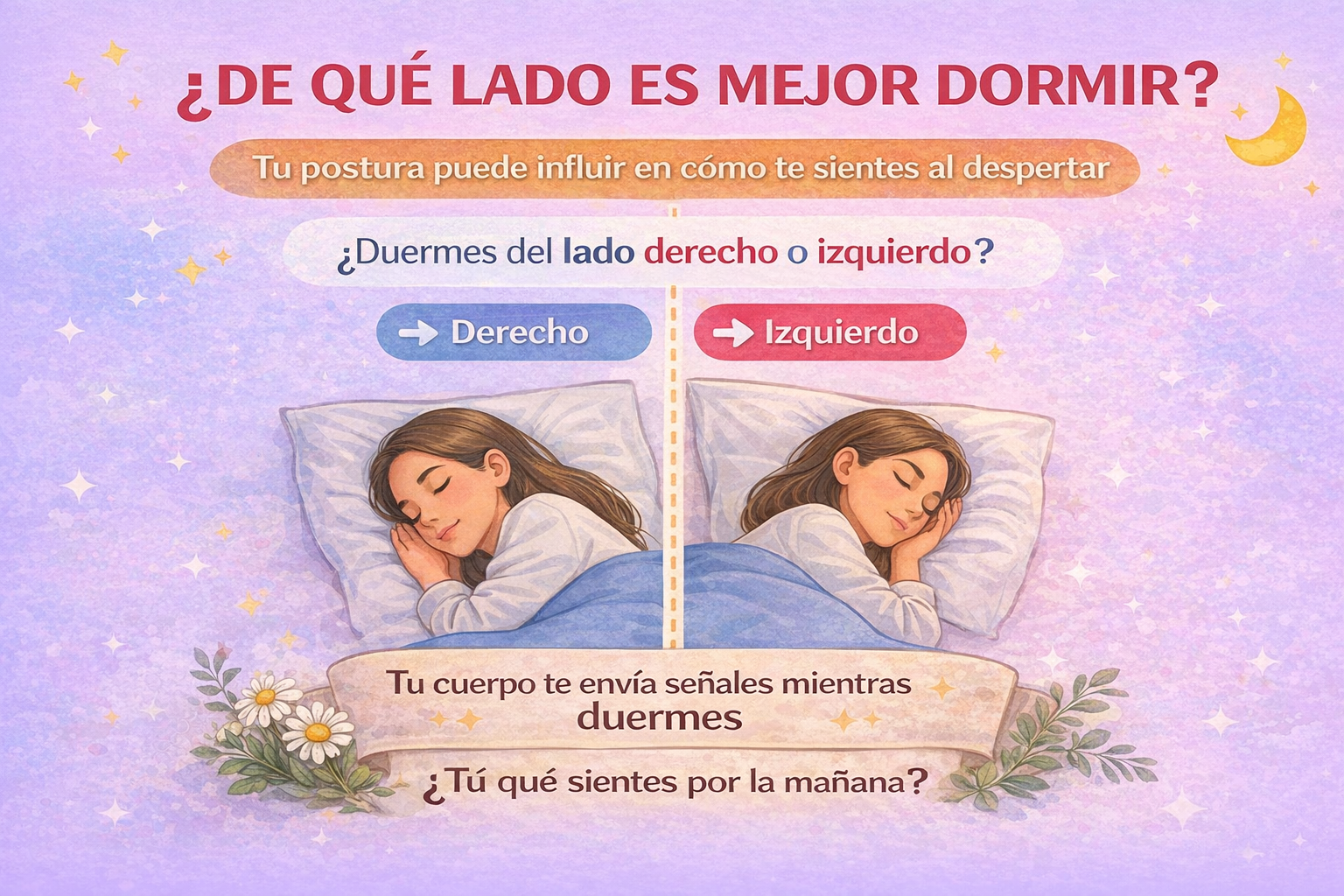 ¿De qué lado es mejor dormir?